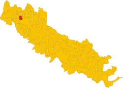 Locatie van Cremosano in Cremona (CR)