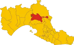 Locatie van Crispiano in Tarente (TA)