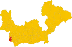 Locatie van Delebio in Sondrio (SO)