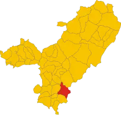 Locatie van Desulo in Nuoro (NU)