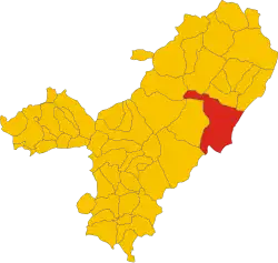 Locatie van Dorgali in Nuoro (NU)