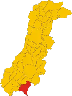 Locatie van Fanano in Modena (MO)