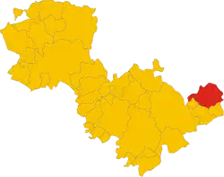 Locatie van Ferentillo in Terni (TR)