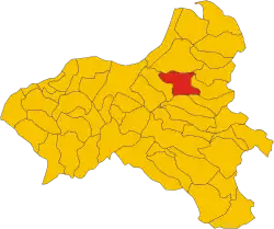 Locatie van Filogaso in Vibo Valentia (VV)