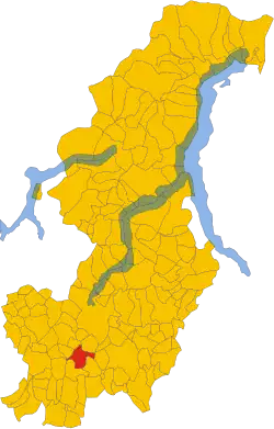 Locatie van Fino Mornasco in Como (CO)