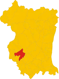 Locatie van Fontanafredda in Pordenone (PN)