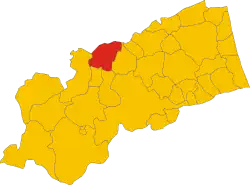 Locatie van Force in Ascoli Piceno (AP)