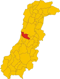 Locatie van Formigine in Modena (MO)