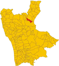Locatie van Francavilla Marittima in Cosenza (CS)