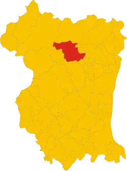 Locatie van Frisanco in Pordenone (PN)