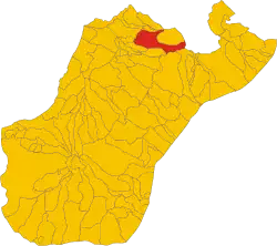 Locatie van Galatro in Reggio Calabria (RC)