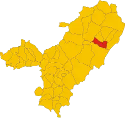 Locatie van Galtellì in Nuoro (NU)