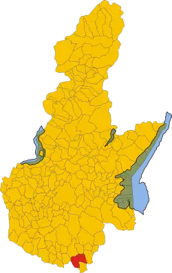 Locatie van Gambara in Brescia (BS)