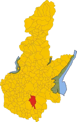 Locatie van Ghedi in Brescia (BS)