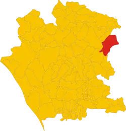 Locatie van Gioia Sannitica in Caserta (CE)