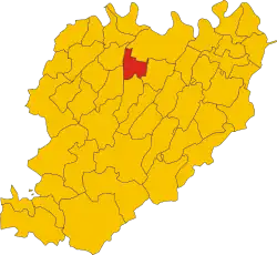 Locatie van Gossolengo in Piacenza (PC)