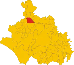 Locatie van Gradoli in Viterbo (VT)