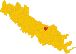 Locatie van Grontardo in Cremona (CR)