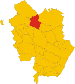 Locatie van Grottole in Matera (MT)