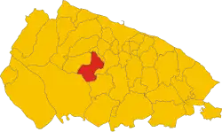 Locatie van Grumo Appula in Bari (BA)