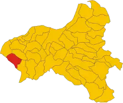 Locatie van Joppolo in Vibo Valentia (VV)