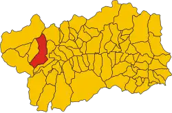 Locatie van La Salle in Aostadal (AO)