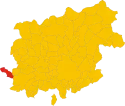 Locatie van Limatola in Benevento (BN)