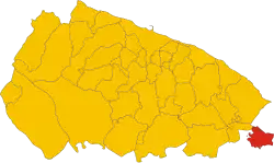 Locatie van Locorotondo in Bari (BA)