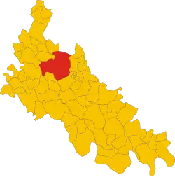 Locatie van Lodi in Lodi