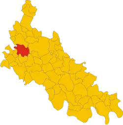 Locatie van Lodi Vecchio in Lodi (LO)