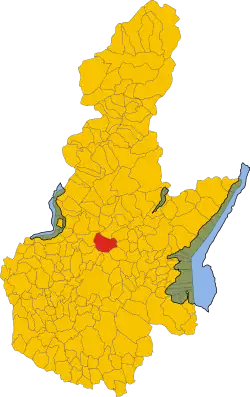 Locatie van Lumezzane in Brescia (BS)