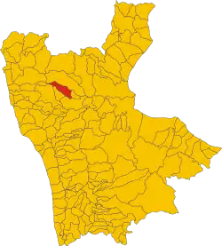 Locatie van Lungro in Cosenza (CS)