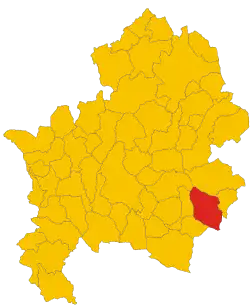 Locatie van Macchiagodena in Isernia (IS)