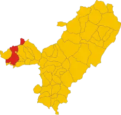 Locatie van Macomer in Nuoro (NU)