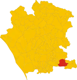 Locatie van Maddaloni in Caserta (CE)