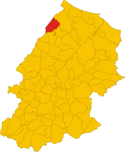 Locatie van Mafalda in Campobasso (CB)