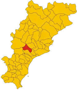 Locatie van Magliolo in Savona (SV)