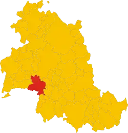 Locatie van Marsciano in Perugia (PG)