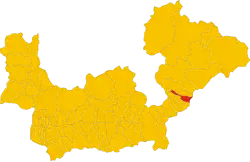 Locatie van Mazzo di Valtellina in Sondrio (SO)