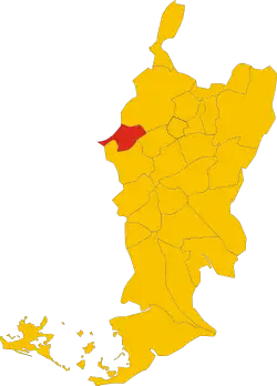 Locatie van Medea in Gorizia (GO)