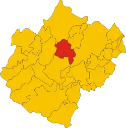 Locatie van Meldola in Forlì-Cesena (FC)