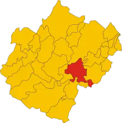 Locatie van Mercato Saraceno in Forlì-Cesena (FC)