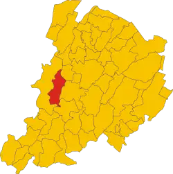 Locatie van Monte San Pietro in Bologna (BO)