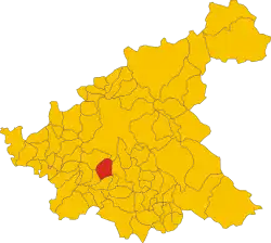 Locatie van Montenero Sabino in Rieti (RI)