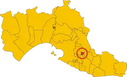 Locatie van Monteparano in Tarente (TA)