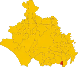 Locatie van Monterosi in Viterbo (VT)