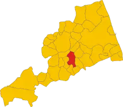 Locatie van Montottone in Fermo (FM)