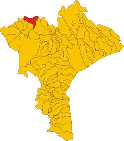 Locatie van Motta Santa Lucia in Catanzaro (CZ)