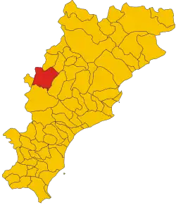 Locatie van Murialdo in Savona (SV)