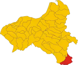 Locatie van Nardodipace in Vibo Valentia (VV)